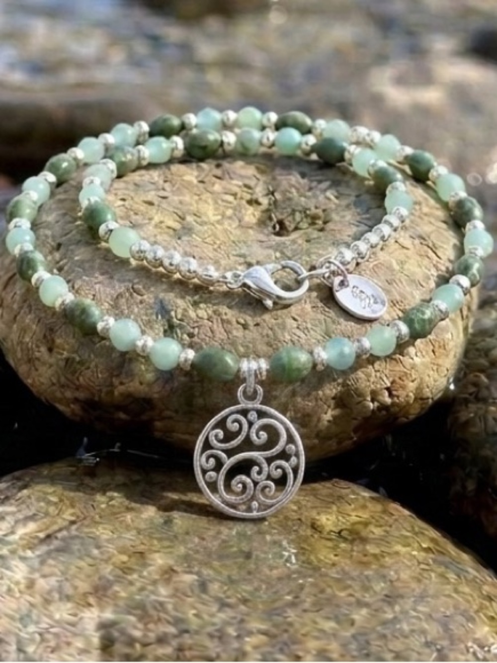 Tibetan Amazonite & Turquoise Necklace